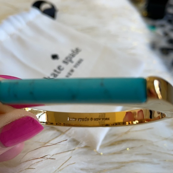 Kate Spade ♠️ Turquoise Bar Bracelet - Picture 3 of 8